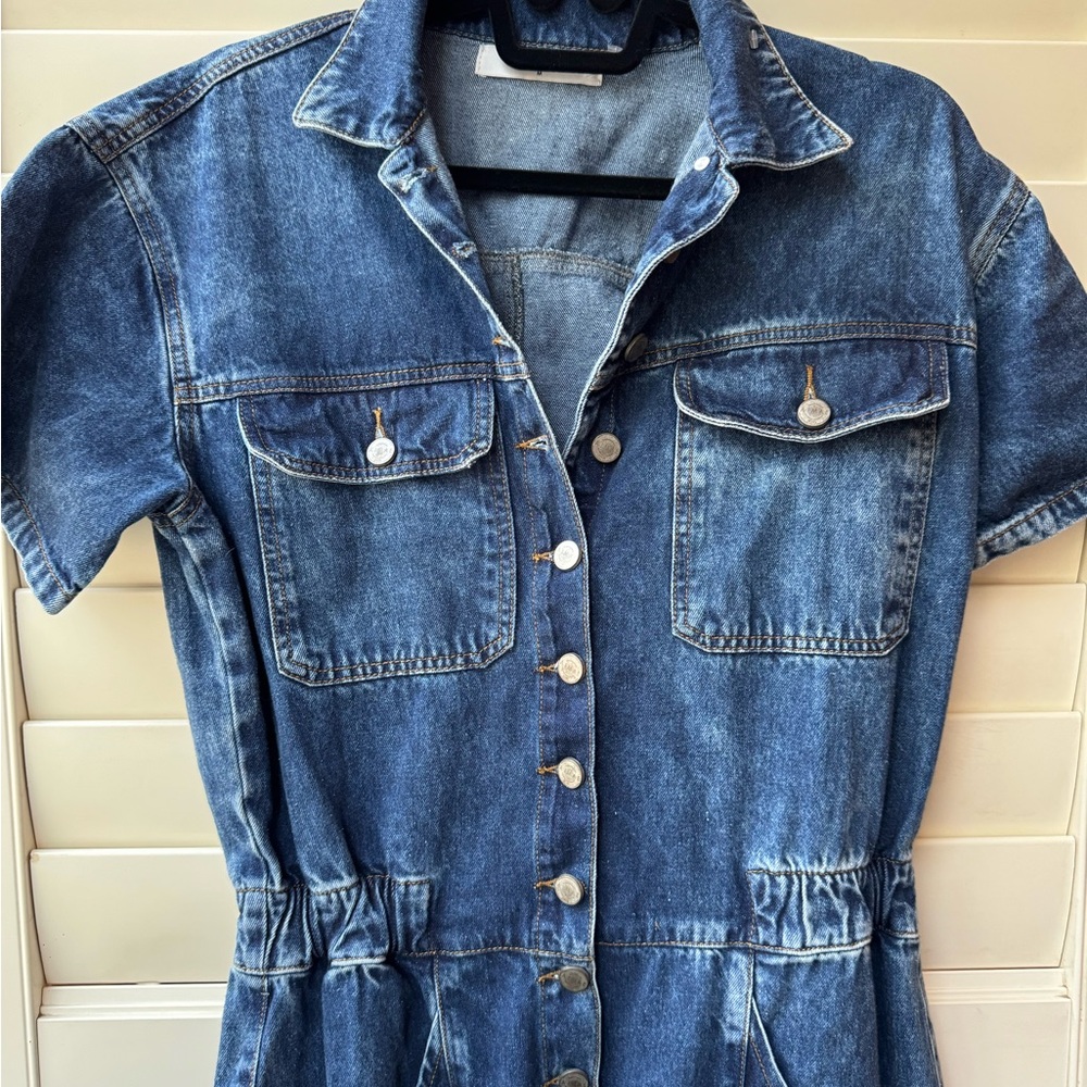 AIMAE Classic Blue Women's Denim Overalls - Picture 5 of 6